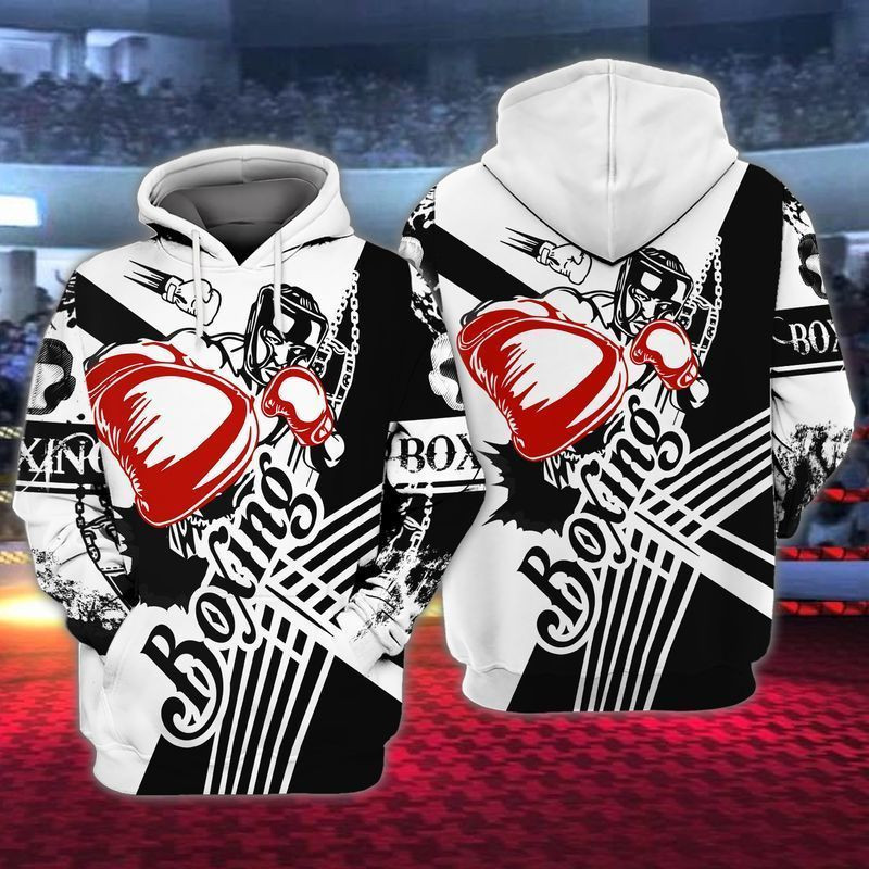 Boxing Punch 3d Hoodie Zip Hoodie