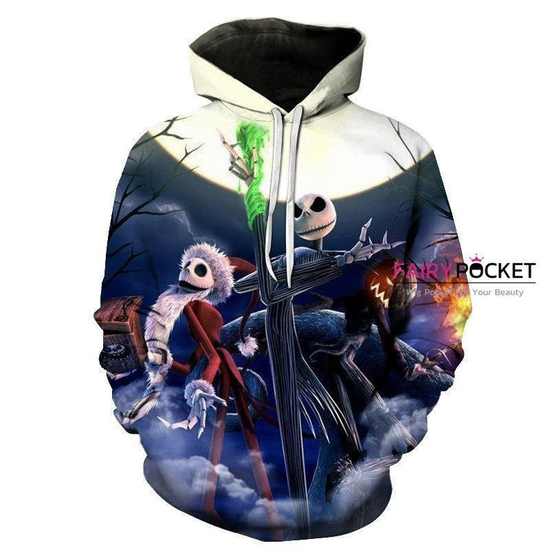 The Nightmare Before Christmas Jack Skellington 3D All Over Print Hoodie & Zip Hoodie
