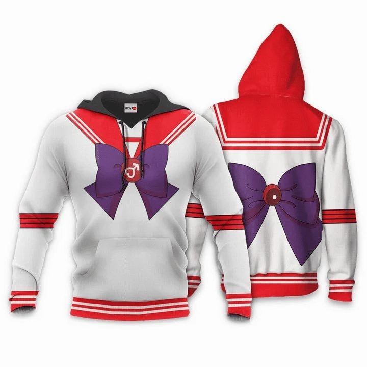 Sailor Mars Sailor Moon  3d Hoodie Zip Hoodie