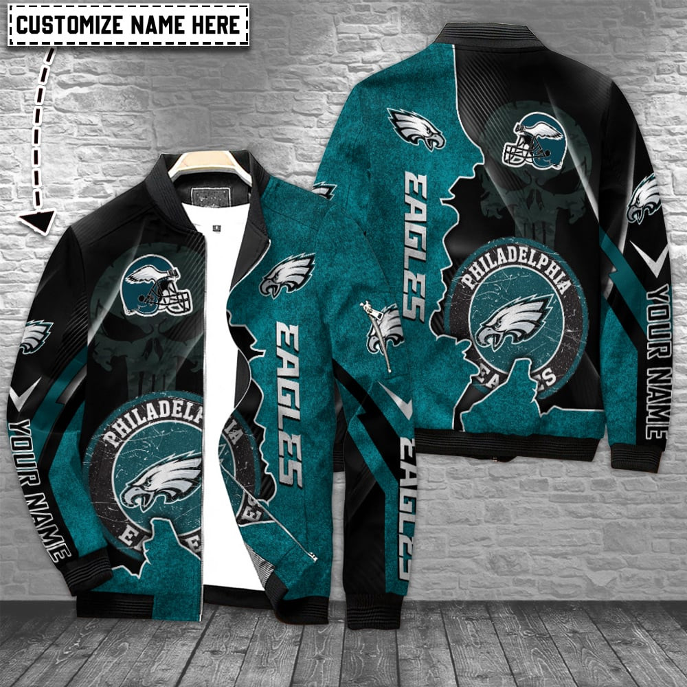 Philadelphia Eagles Personalized Bomber Jacket BG944