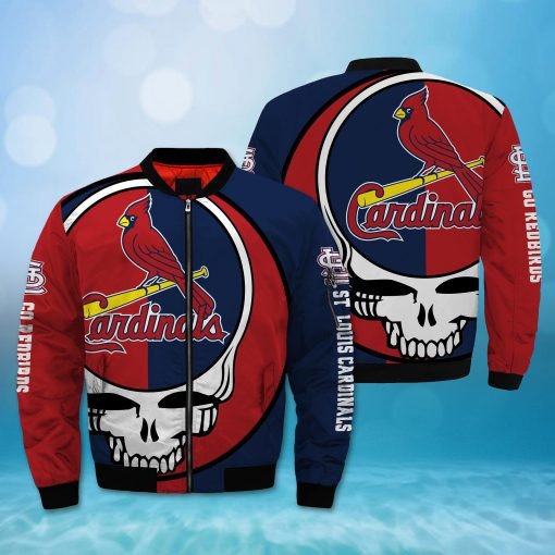 St. Louis Cardinals Skull Bomber Jacket