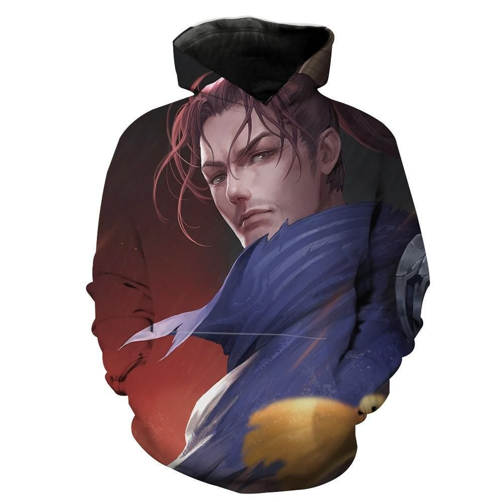 Yasuo Face 3D All Over Print Hoodie & Zip Hoodie