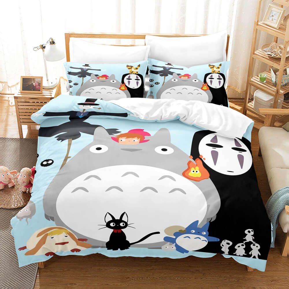 SGhibli Bedding Set Totoro No Face Characters Duvet Covers