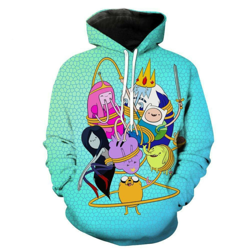 Adventure Time Cartoon Network 3d Hoodie Zip Hoodie