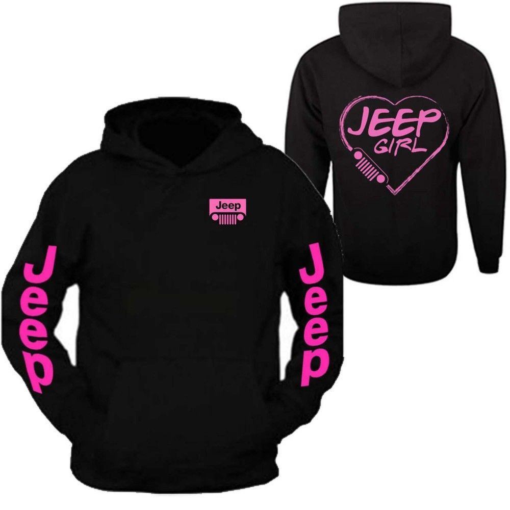 Jeep Girl Hooded Pink 3D All Over Print Hoodie & Zip Hoodie