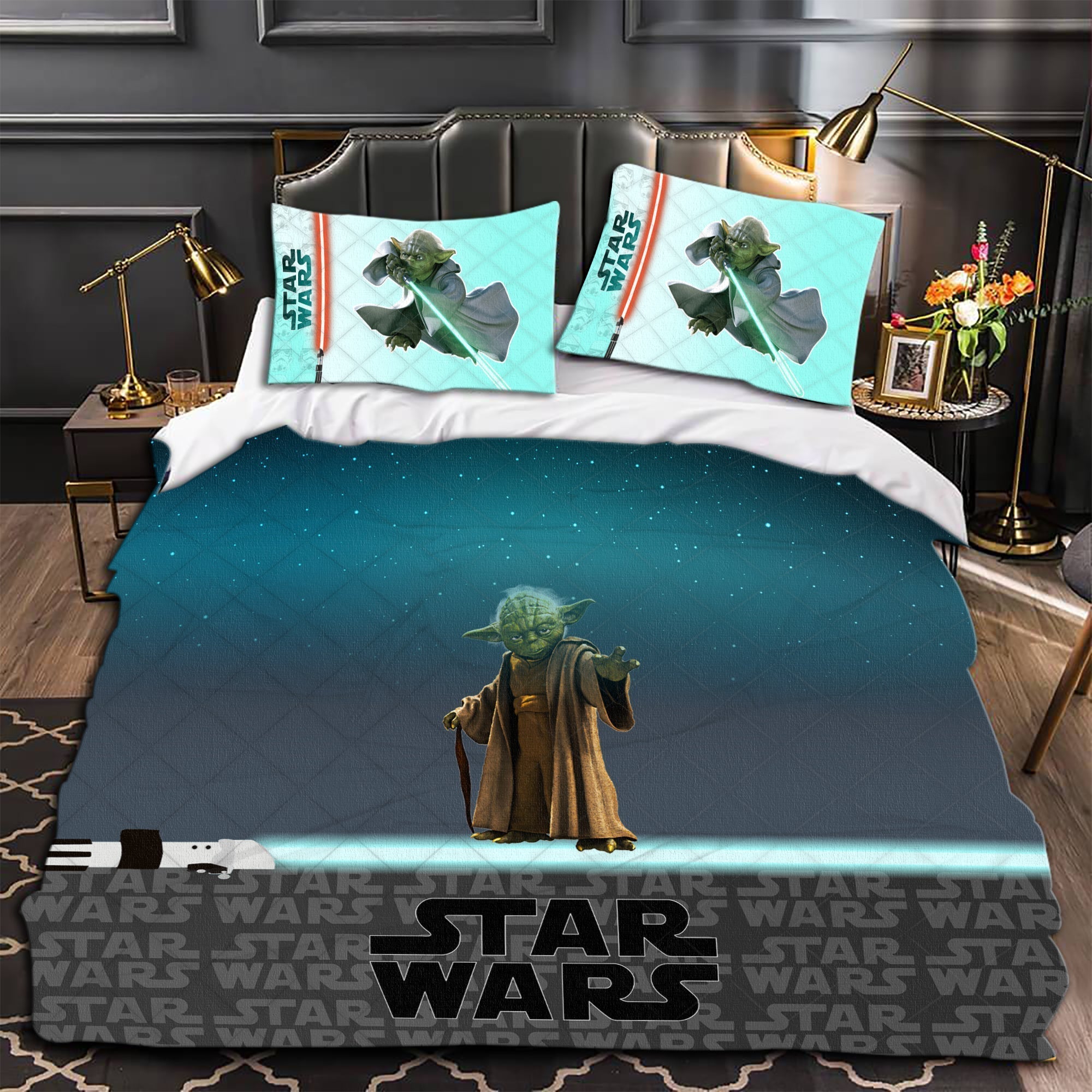 SW Bedding Set SW Yoda Night Sky Duvet Covers