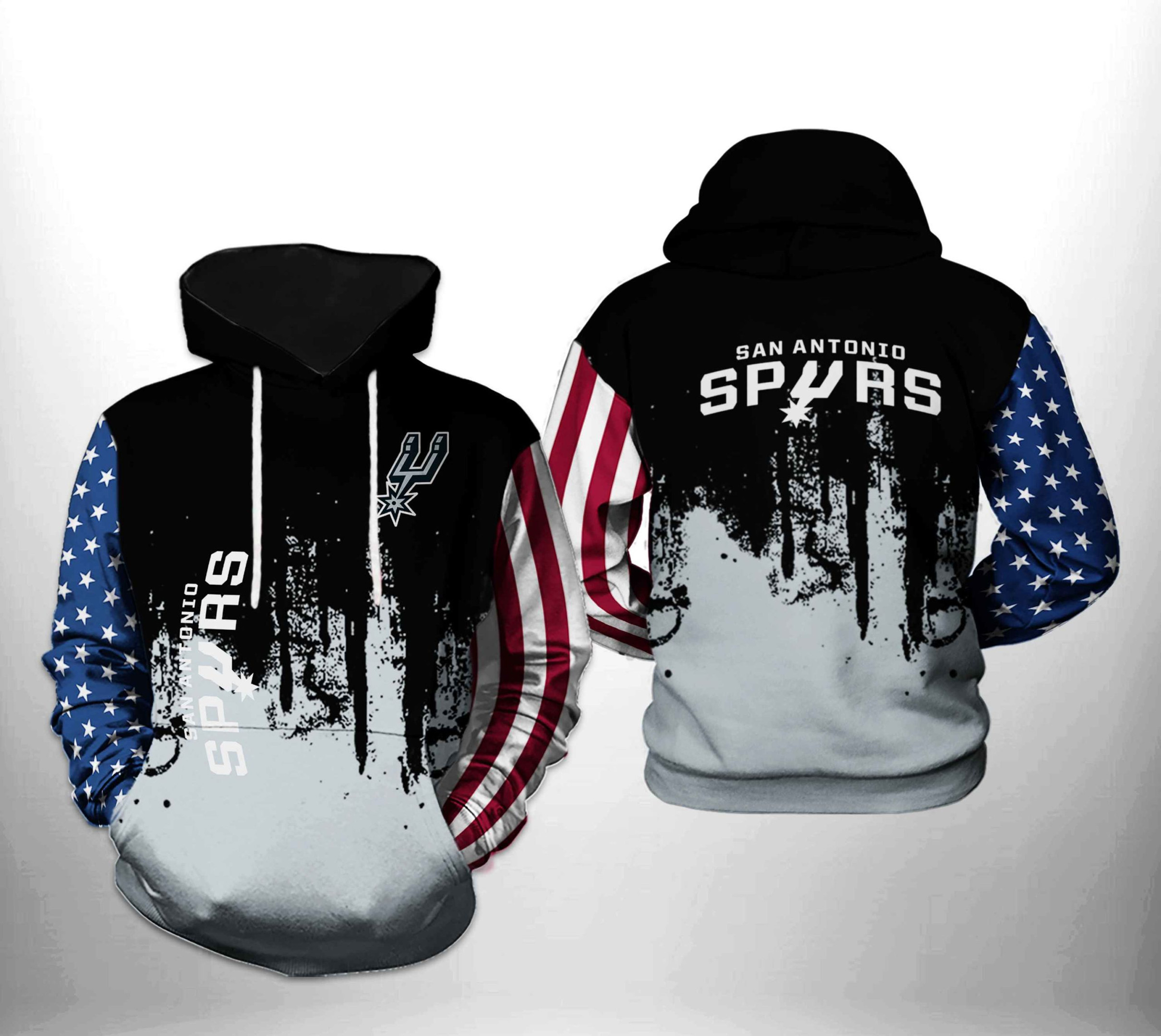 San Antonio Spurs Team US 3D All Over Print Hoodie & Zip Hoodie