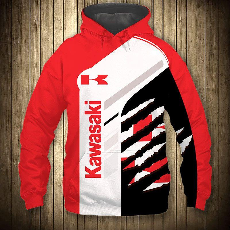 Kawasaki Motorrock 5k489 Cartoon 3d Hoodie Zip Hoodie