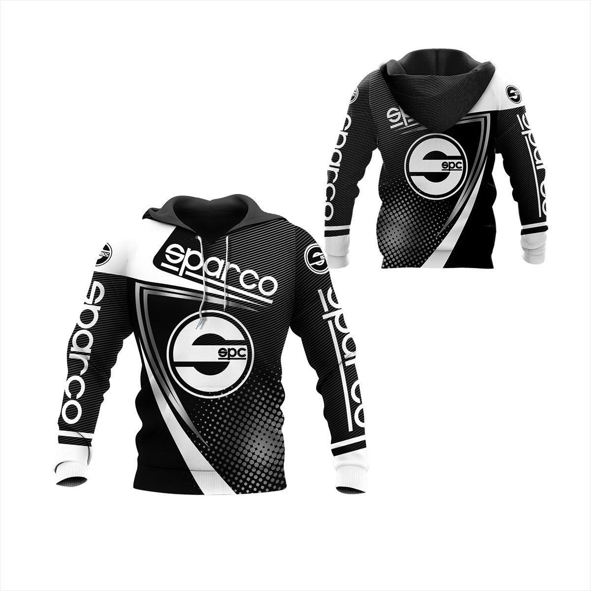 Sparco Shirt 124, 3d Hoodie Zip Hoodie