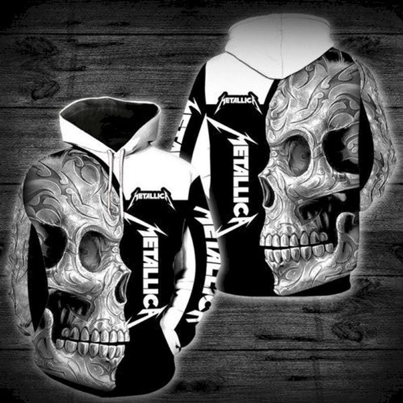 Metallica Skull Full Printing 3d Hoodie