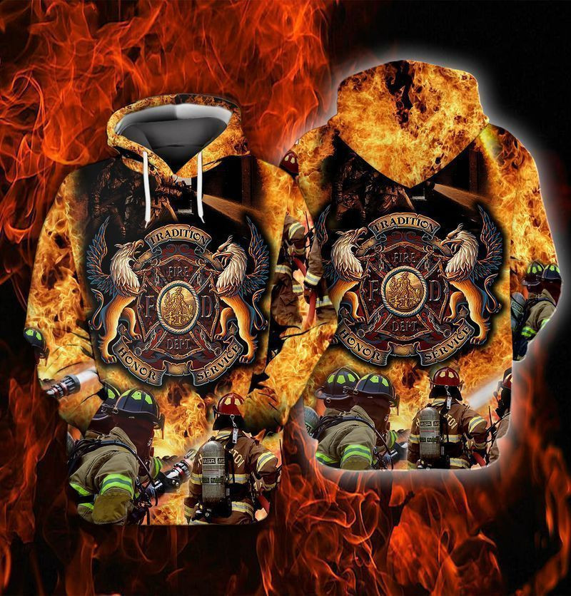 Momerial Day Firefighter Tradition Honor Service 3d Hoodie Zip Hoodie