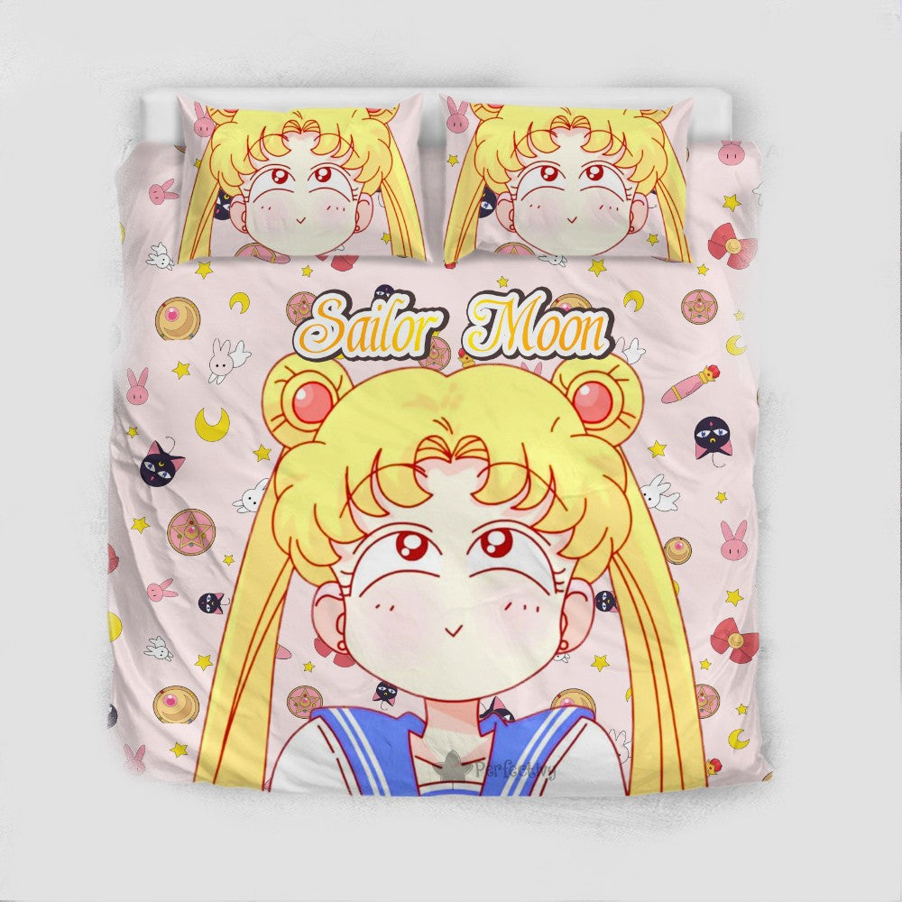 Sailor Moon Bedding Set Sailor Moon Cute Items Pattern Duvet Covers