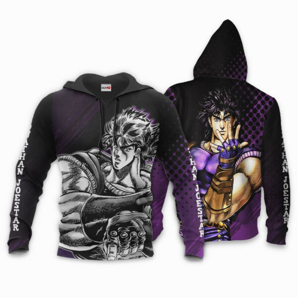 Jonathan Joestar Jojo?s Bizarre Adventure Anime 3k174 Cartoon 3d Hoodie Zip Hoodie 1519