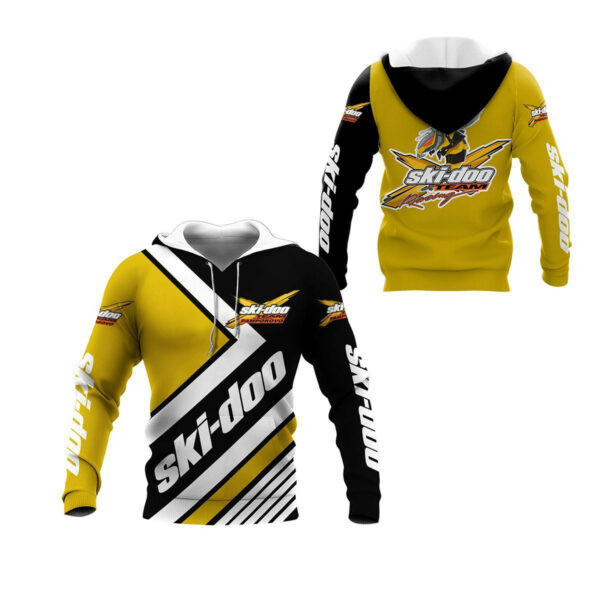 Ski-doo Racing Team 7k764 3d Zip Hoodie Hoodie Ii0 1975