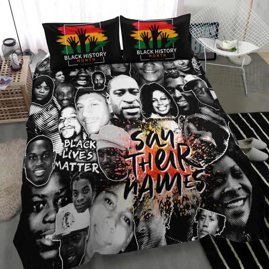 BLM Bedding Set BLM Say Their Name Duvet Covers