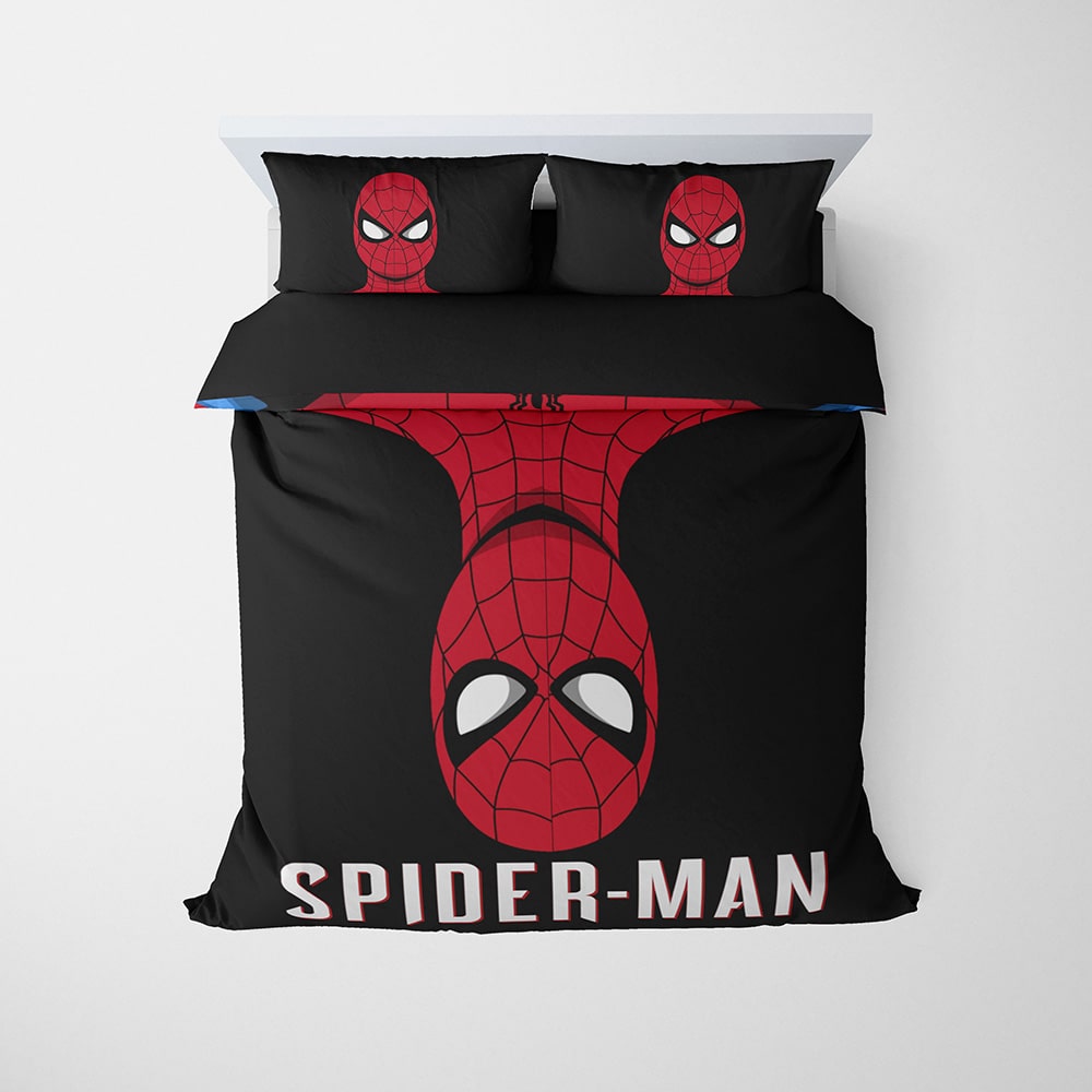 Spiderman Bedding Set MV Spiderman Up Side Down Duvet Covers Red