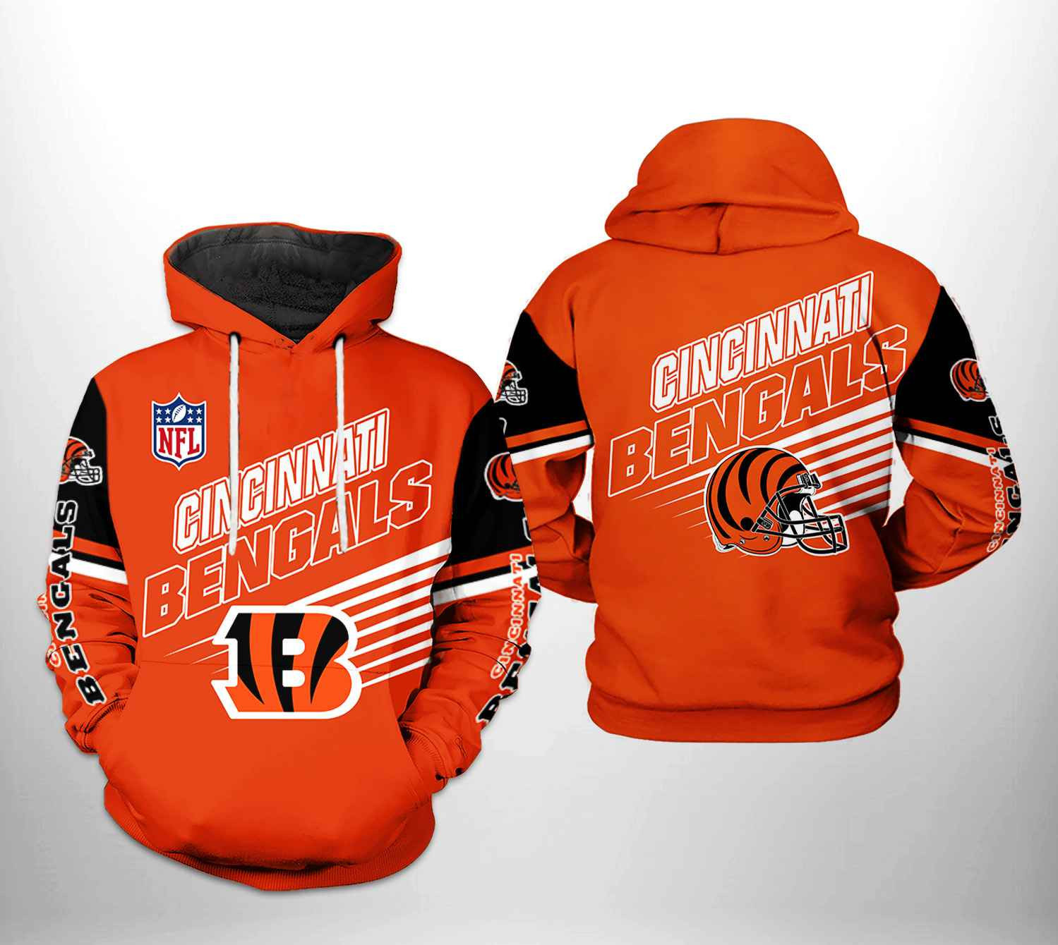 Cincinnati Bengals Team 3D All Over Print Hoodie & Zip Hoodie