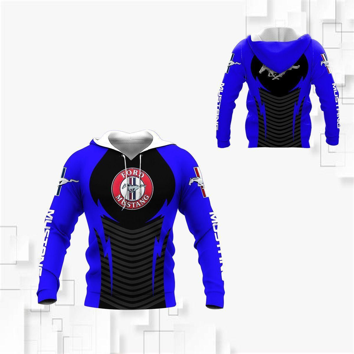 Ford Mustang Shirt 928, 3d Hoodie Zip Hoodie