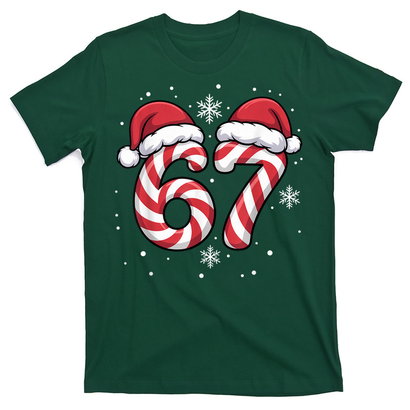 Viral 67 Candy Canes Santa T-Shirt