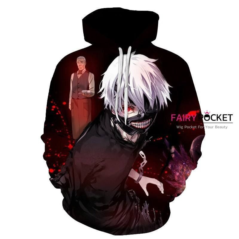 Tokyo Ghoul Ken Kaneki Yoshimura 3D All Over Print Hoodie & Zip Hoodie