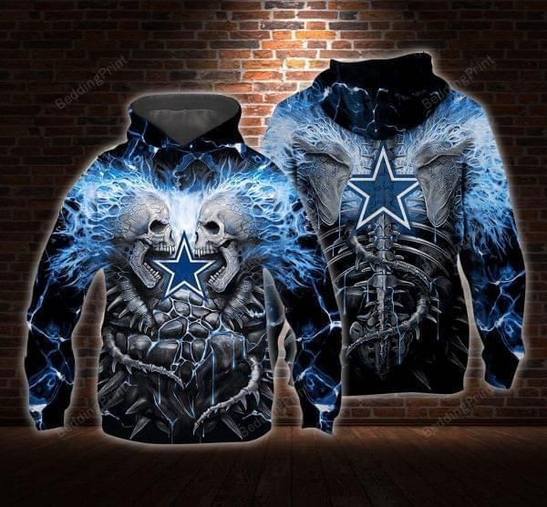 Cowboys Skeleton 3D All Over Print Hoodie & Zip Hoodie