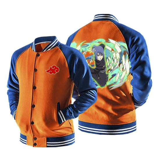 Naruto Konan Akatsuki Powerful Kunoichi 3 Baseball Jacket 540