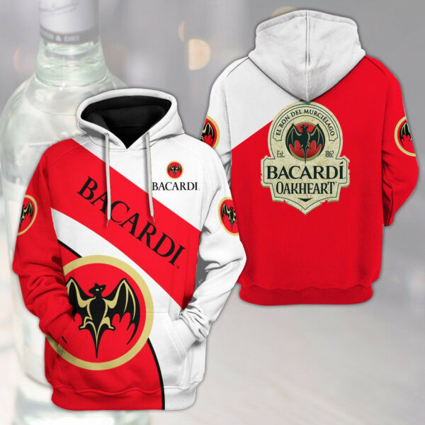 Bacardi Oakheart Rum 3d Hoodie 1358
