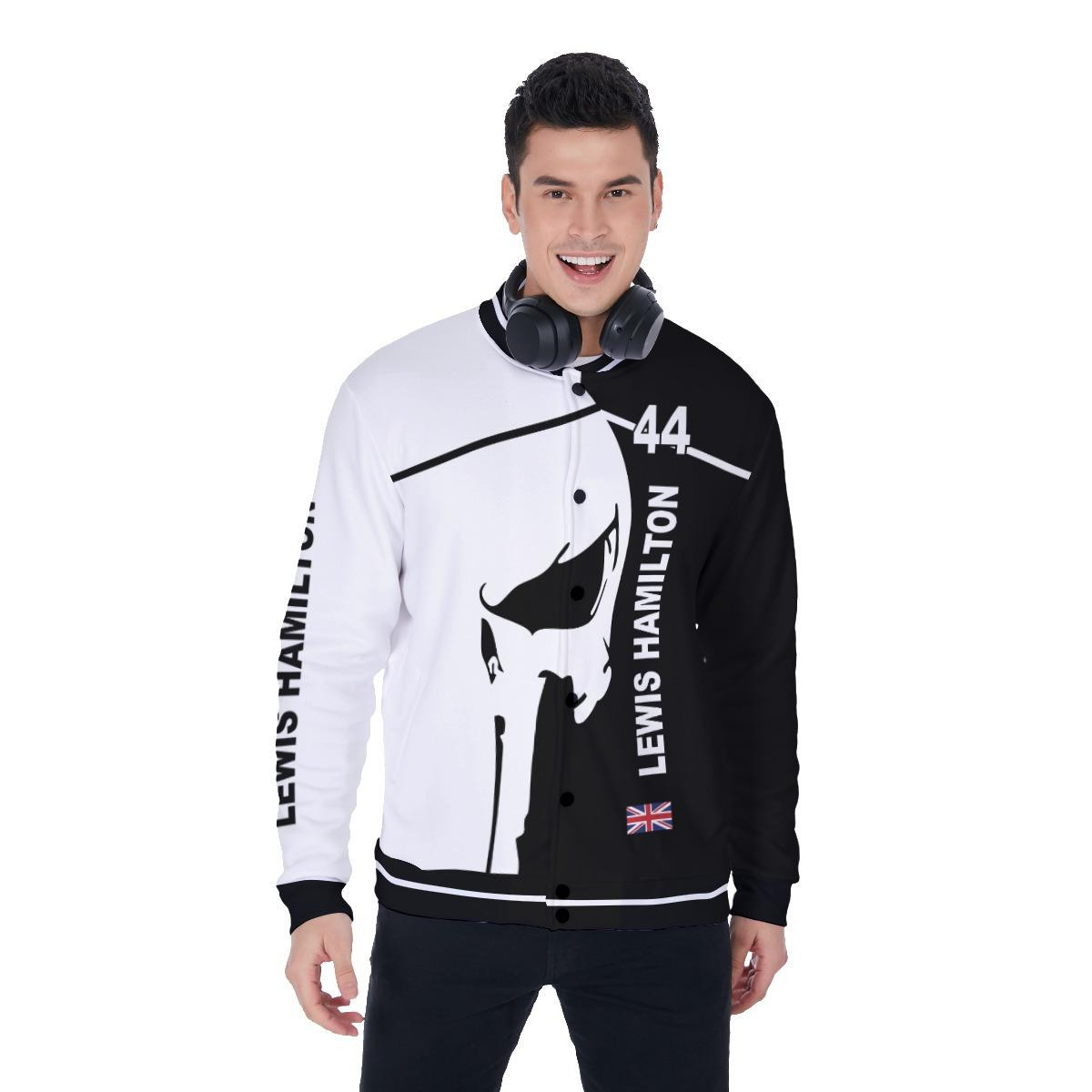 Mercedes Benz Amg Lewis Hamilton 44 Apparel, Mercedes Benz Baseball Jacket 36