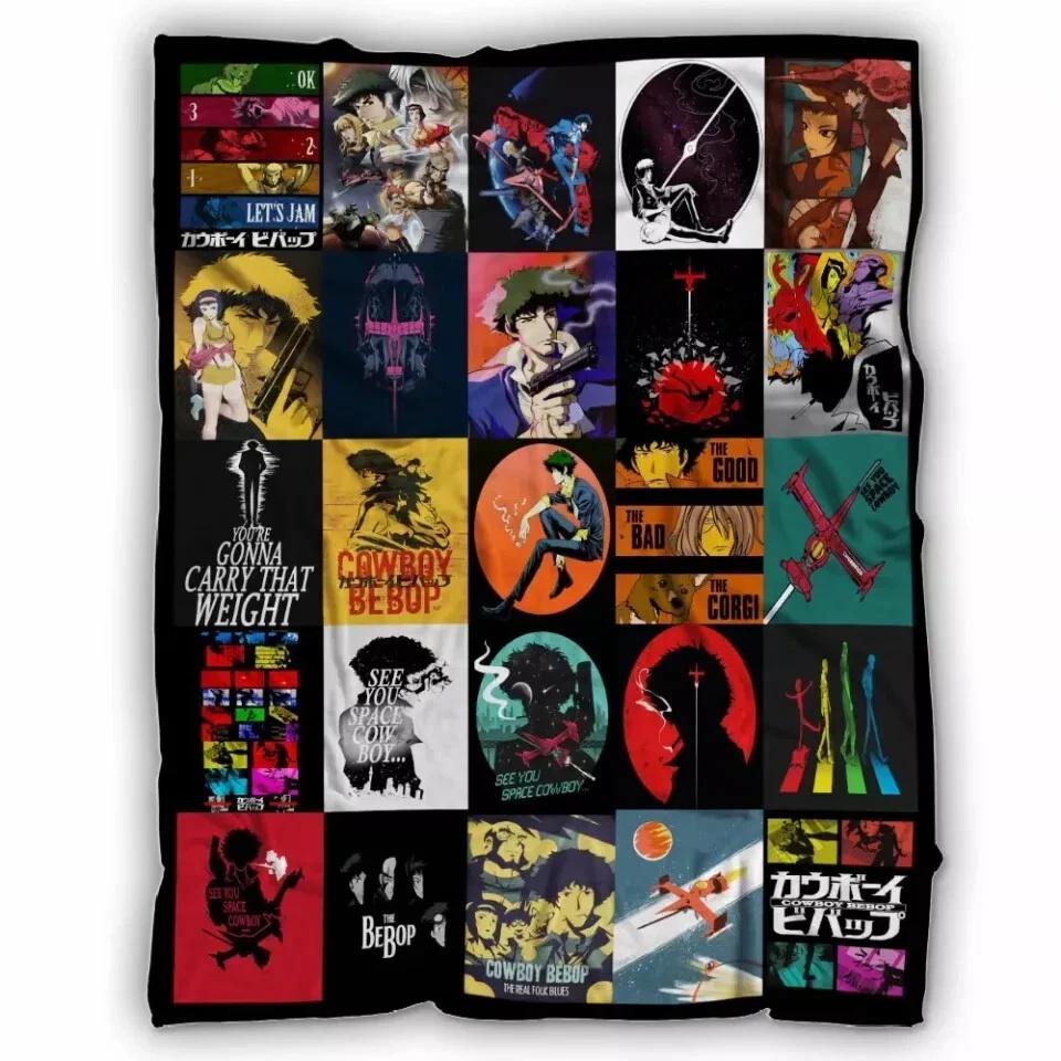 Cowboy Bebop Fleece Sherpa Blanket