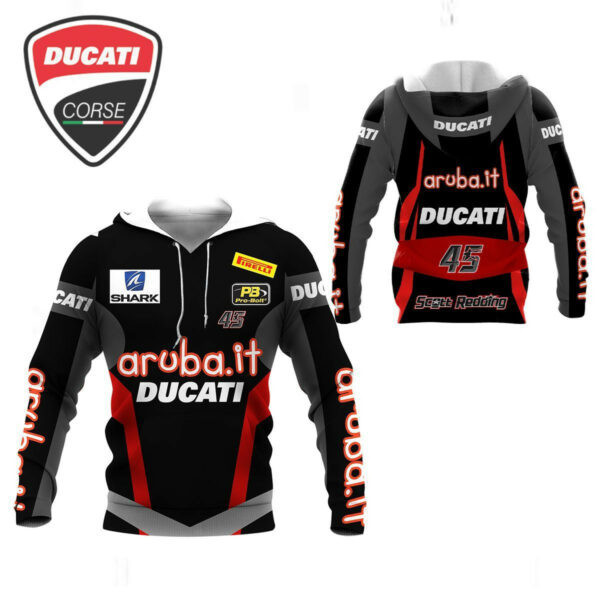 Ducati Shirt 210, 3d Hoodie Zip Hoodie 1699