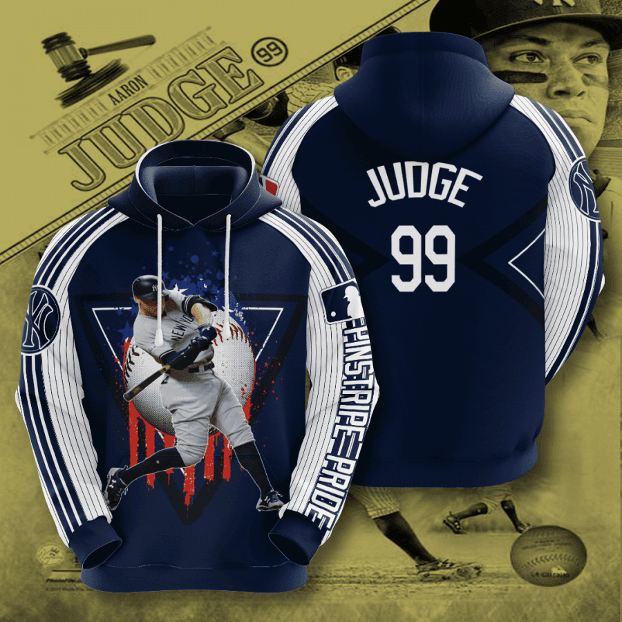 Aaron Judge New York Yankees 3D All Over Print Hoodie & Zip Hoodie