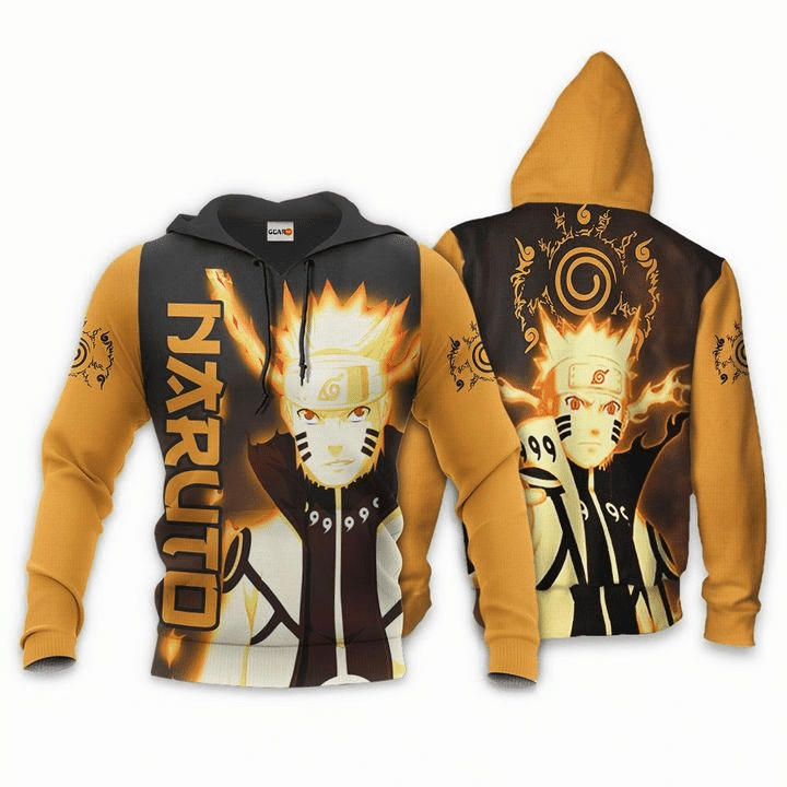 Naruto Kurama 3d Hoodie Zip Hoodie