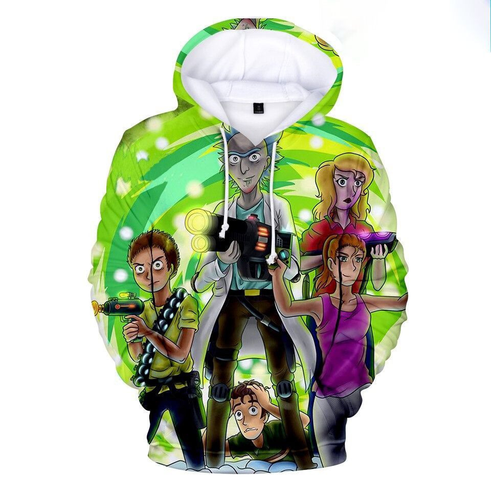Rick And Morty Gift  Over Print 3d Hoodie Zip Hoodie 861