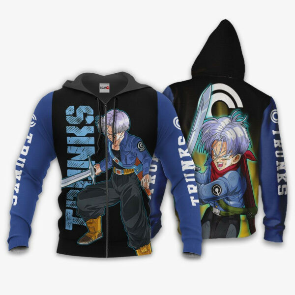 Future Trunks Dragon Ball Z Anime 1k290   Cartoon Graphic Outfits Aop 3d Hoodie, Zip Hoodie 1064