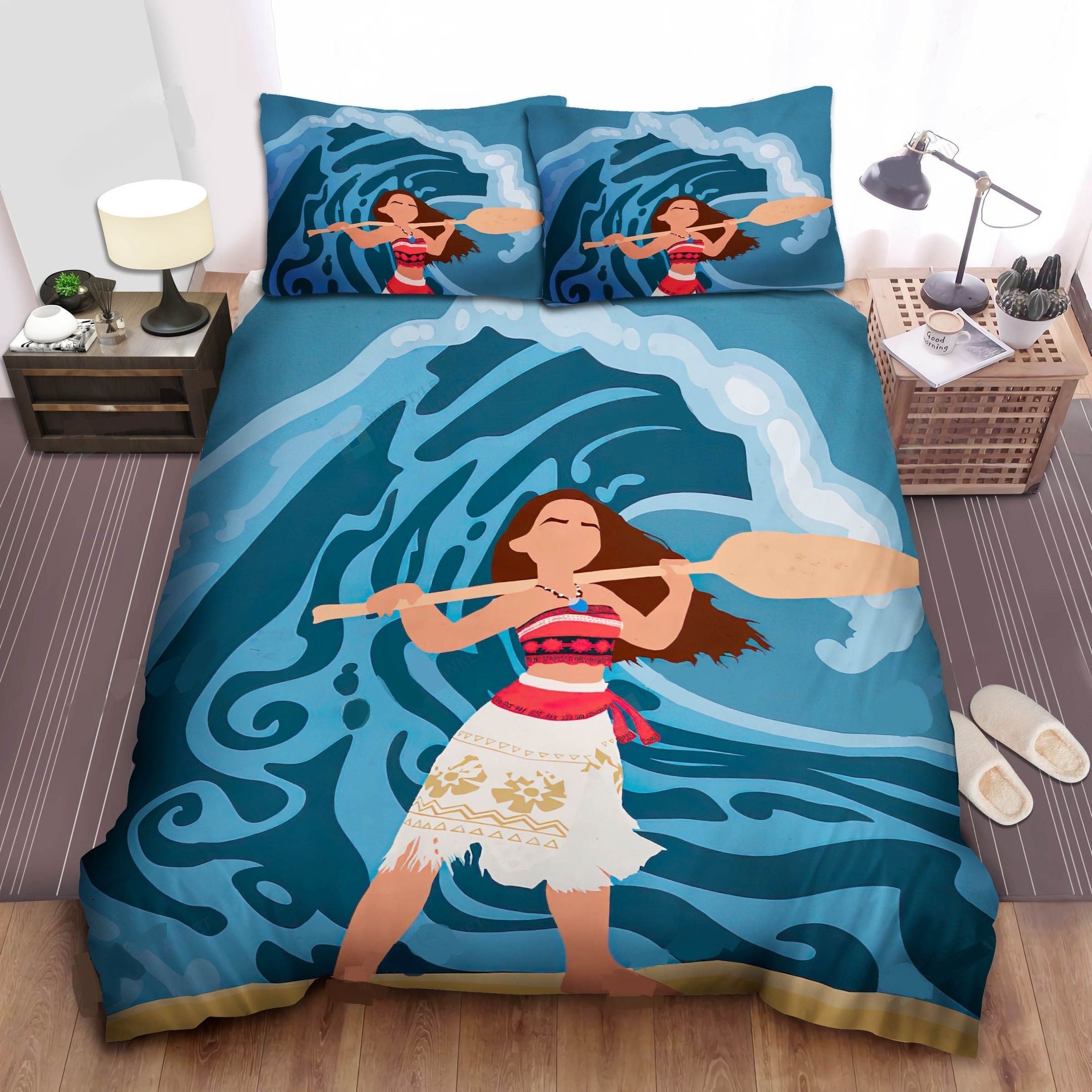 Moana Bedding Set DN Princess Moana And The Wave Duvet Covers
