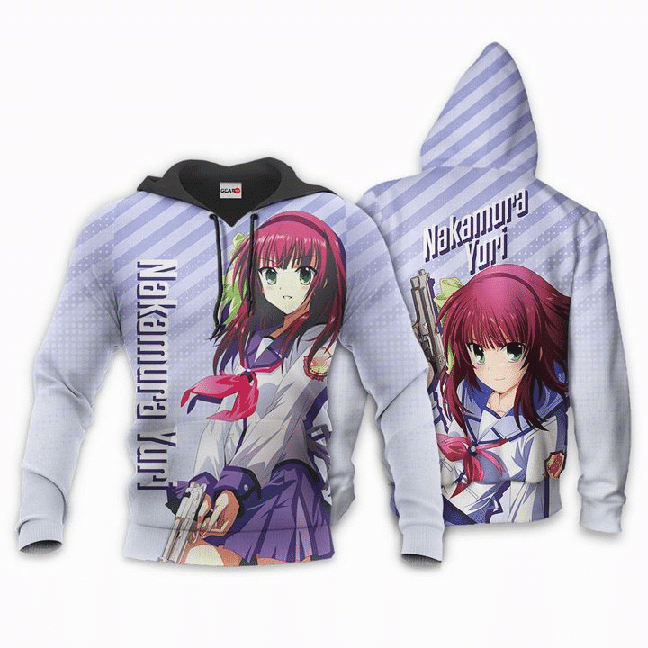 Angel Beats Nakamura Yuri 3d Hoodie Zip Hoodie