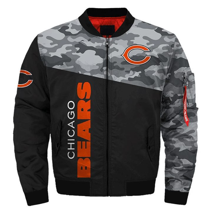 Chicago Bears Camo Version Bomber Jacket