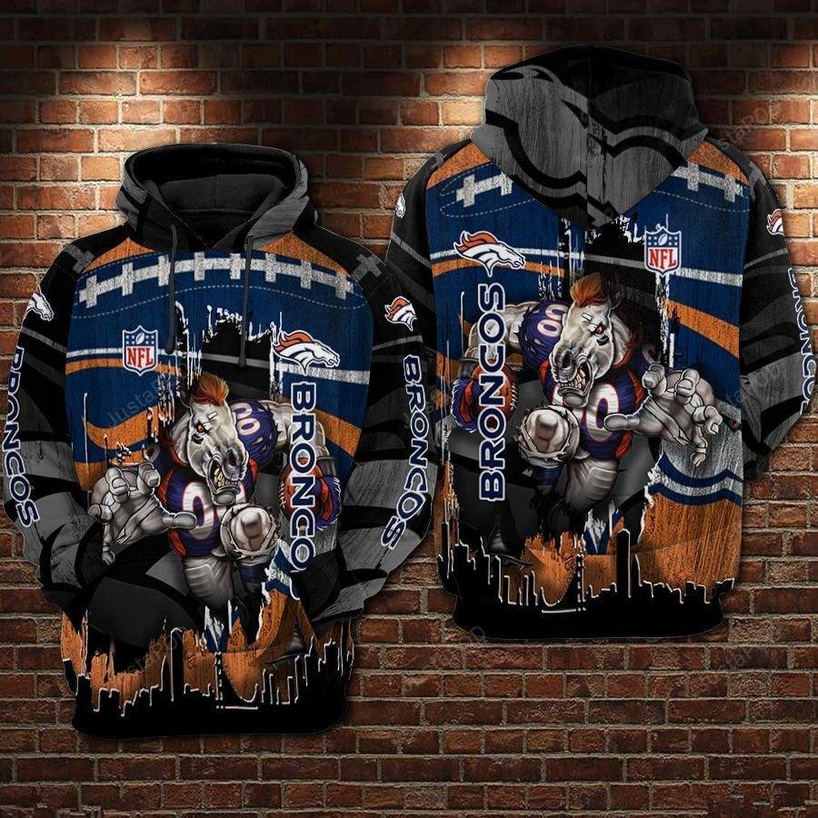 Denver Broncos Football Limeted 3D All Over Print Hoodie & Zip Hoodie