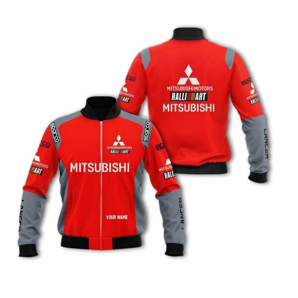 Personalized Mitsubishi F1 Team Racing Ralliart Bomber Jacket 903 116