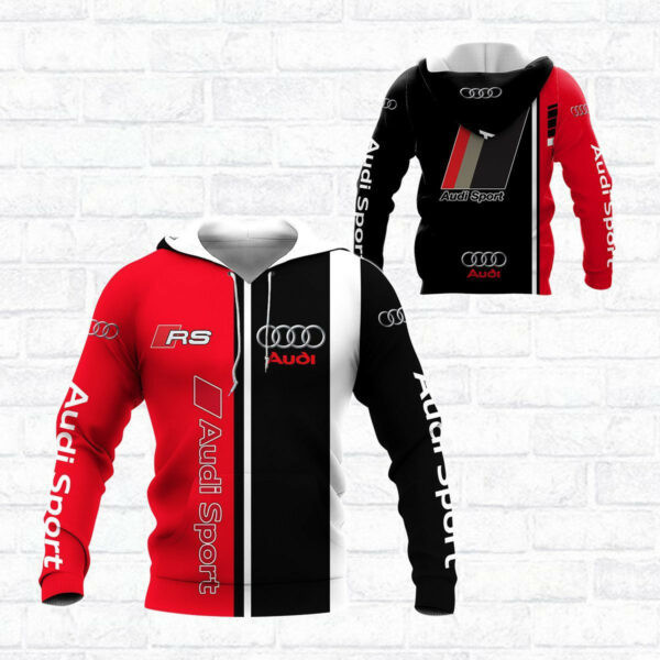 Audi Sport Luxury Car 8k297 3d Zip Hoodie Hoodie Ii0 1587
