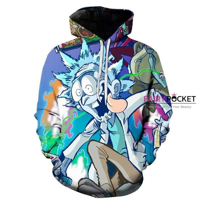 Rick and Morty Rick 3D All Over Print Hoodie & Zip Hoodie