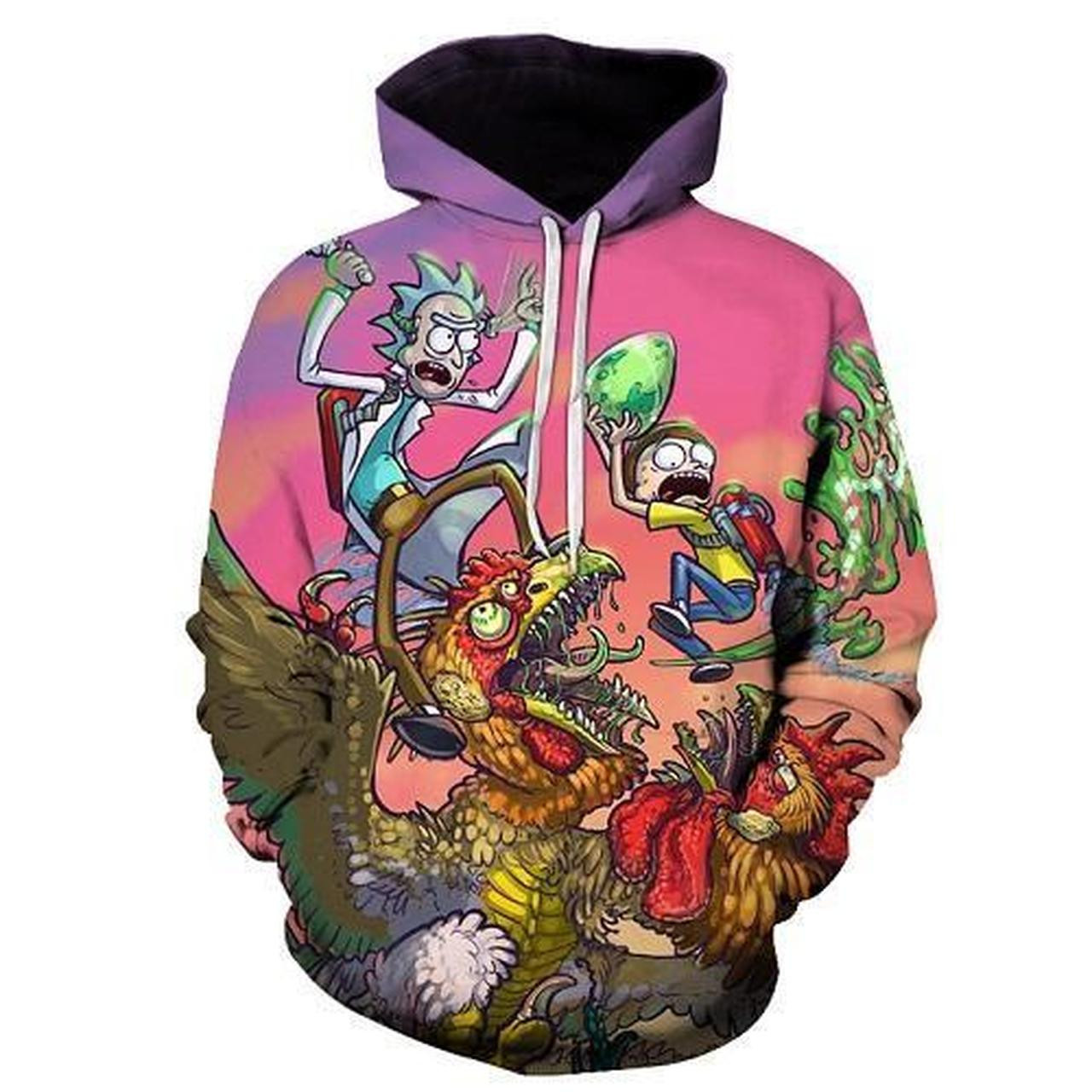 Rick And Morty 3D All Over Print Hoodie & Zip Hoodie