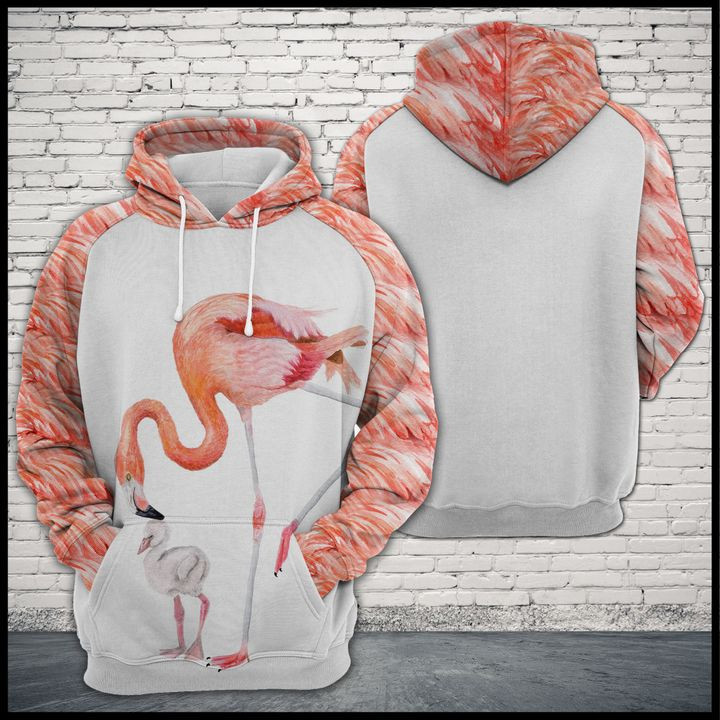 Flamingo Family 3D All Over Print Hoodie & Zip Hoodie
