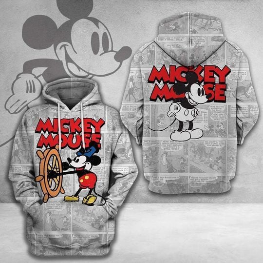 Mickey Mouse Cute Lover 3d Hoodie Zip Hoodie 525