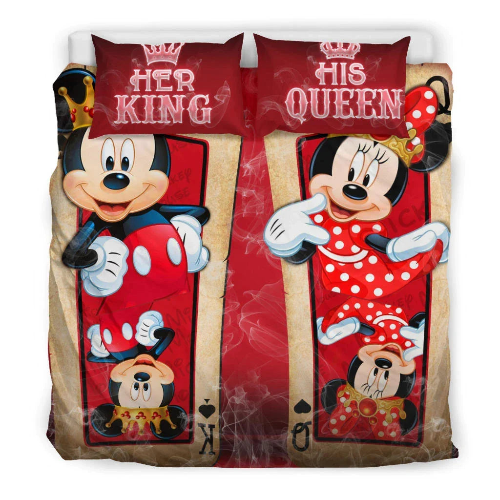 MM Bedding Set DN MM Minnie His Queen And Her King Duvet Covers
