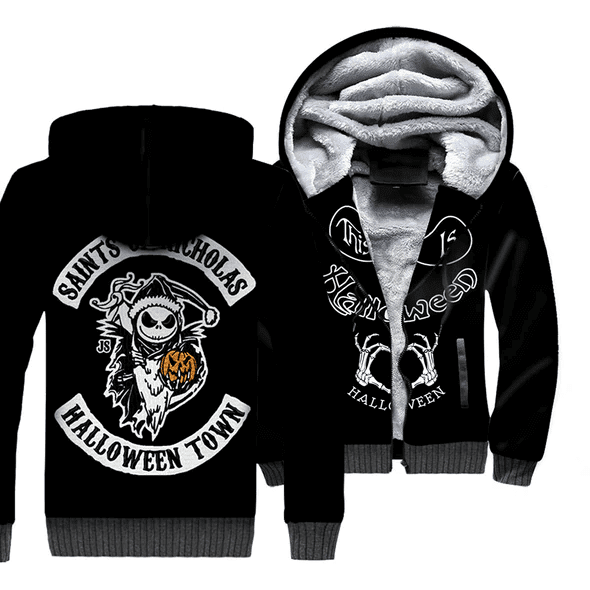 Jack Skellington The Nightmare Before Christmas 1k209   Cartoon Graphic Outfits Aop Fleece Jacket