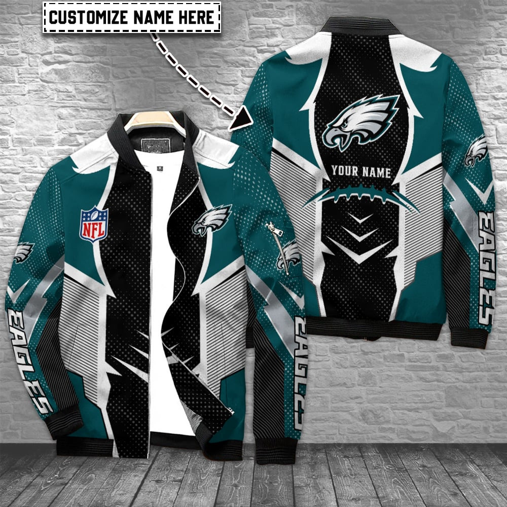Philadelphia Eagles Personalized Bomber Jacket BGBBJ968