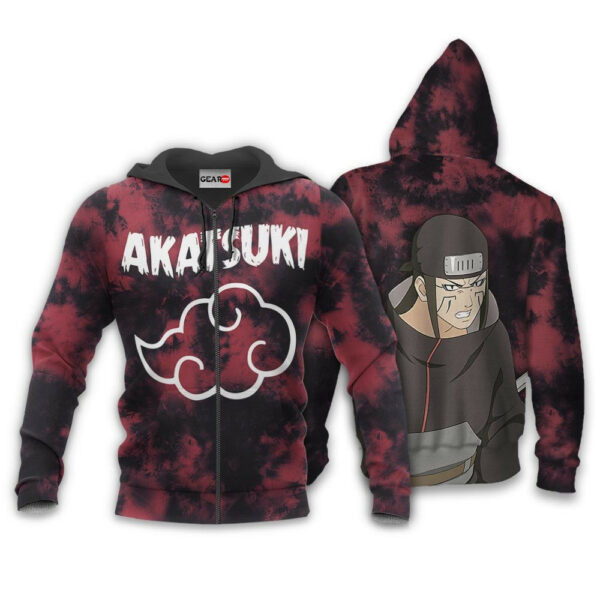 Akatsuki Kyusuke Tie Dye Style Naruto Anime 1k374 Cartoon Graphic Outfits Aop 3d Hoodie, Zip Hoodie 142