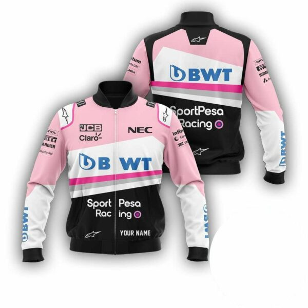 Personalized Bwt Racing Point F1 Team Bomber Jacket 834 218