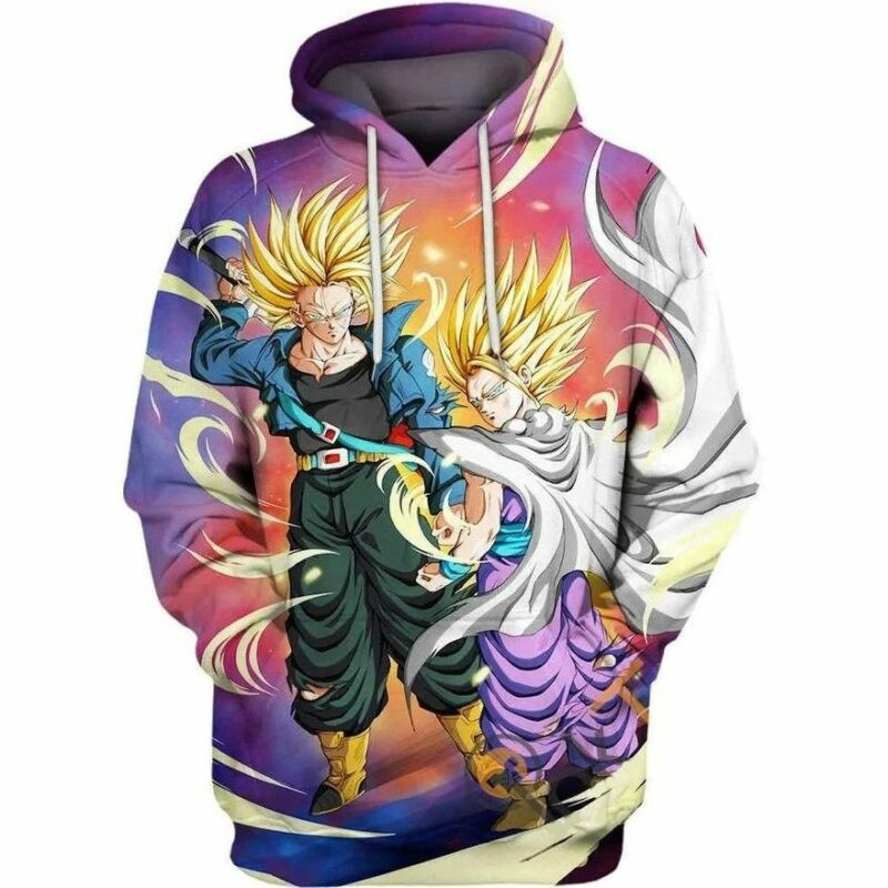 Goku Cartoon Dragon Ball 23 Over Print 3d Hoodie Zip Hoodie
